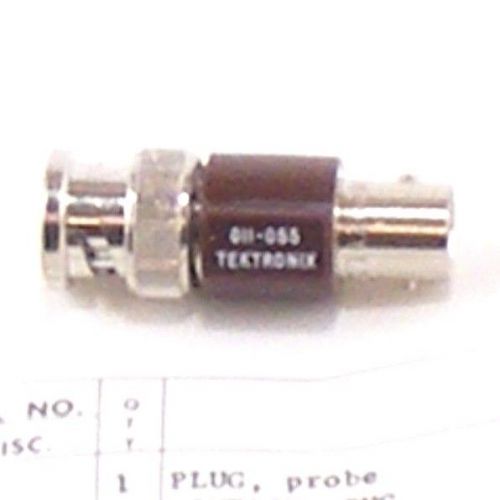 Nos new tektronix 011-0055-00 termination feed through 75 ohms bnc male / female for sale