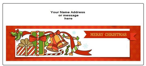 30 Personalized Return Address Labels Christmas Buy 3 get 1 free (nc41)