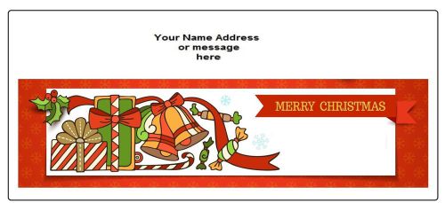 30 Personalized Return Address Labels Christmas Buy 3 get 1 free (nc41)