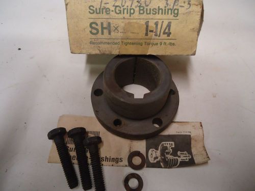 Woods qd sure grip bushing sh x 1 1/4 with 1/4&#034; keyway &#034;new&#034; for sale