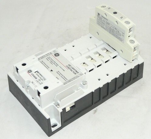 New general electric cr463l02aja 2 pole 2nc cr460b lighting contactor for sale