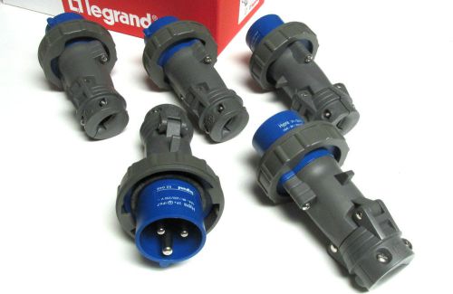 NIB .. Legrand Hypra Plugs Cat# 52 046 .. 16A - 6H/200/250V (Box of 5) ... I-702