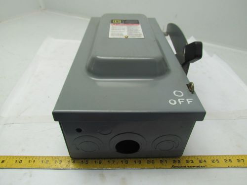 Square D D-323N Safety Switch 100A 240V 3P Fused S-F3