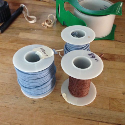 Antique electronic supply 20 awg cloth covered hook up wire, 50+ feet! for sale