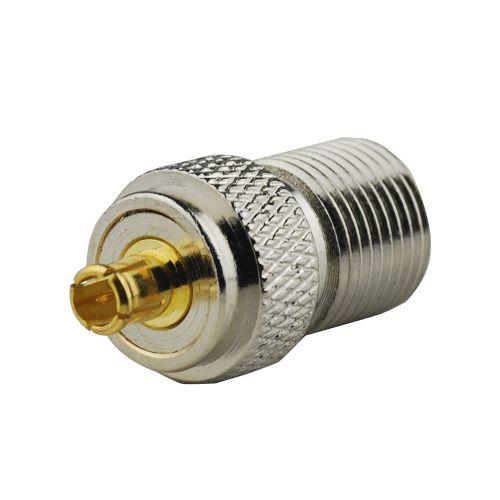 F type female jack to MCX male plug RF coaxial adapter connector