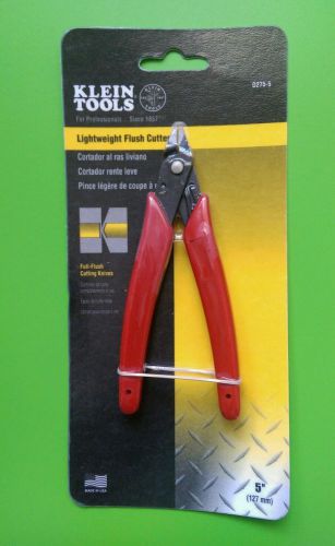 (NEW) Klein Tools D275-5 Lightweight Flush Cable Cutter - 5&#034; (127 mm)