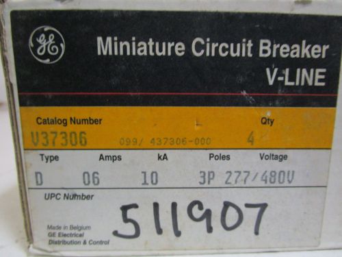 LOT OF 4 GENERAL ELECTRIC MINI CIRCUIT BREAKER V37306 *NEW IN BOX*