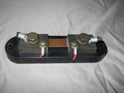 Ram Meter Current Shunt on Insulated Base Rated 50 Amp Max, 50mV Drop, Lab Shunt