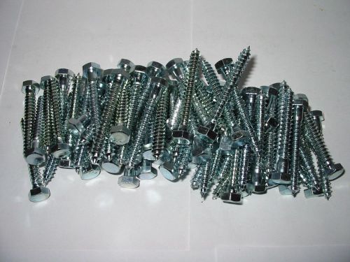 Zinc hex head  lag screw bolt 5/16&#034; x 2-1/2&#034; - 79/pcs for sale