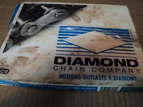 Diamond roller chain 10&#039; 50 riv  *new in box* - free shipping for sale