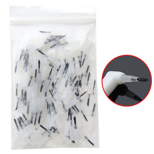 2bags dental replaceable applicator brush tips f  fissure sealant black for sale