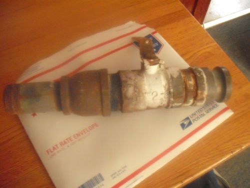Ball valve 2&#034; brass  ips with hose hookup...... for sale