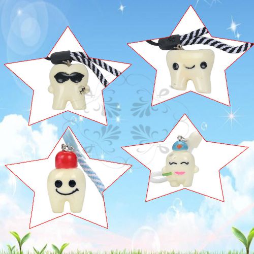 2PCSDental phone chains  Resin Teeth Tooth Model Shape Impression Face