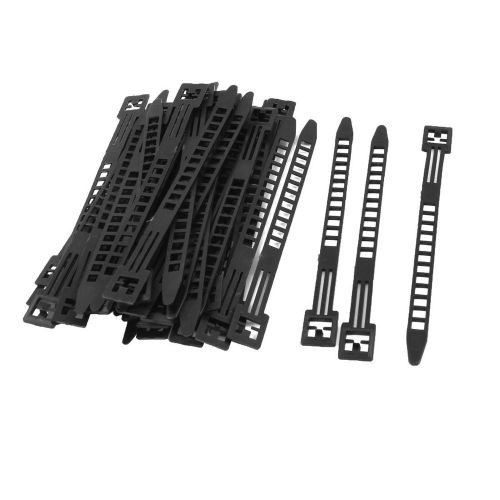 14cm long black packaging self-locking adjustable nylon cable ties 50 pcs for sale