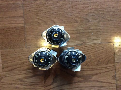 Lot of 3 Zephyr Built-In Combination Lock - For Single-Point Or Box Lockers