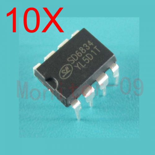 10PCS Power PWM Controller SD6834 DIP8 -NEW-