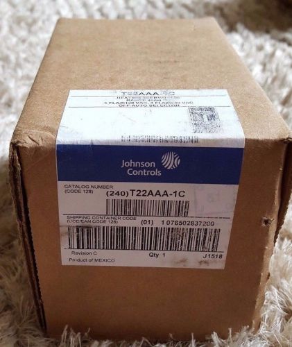 New Johnson Controls T22AAA-1C Heating Thermostat Series T22