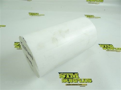 3-1/2&#034; x 6&#034; round teflon ptfe machinable plastic stock white for sale