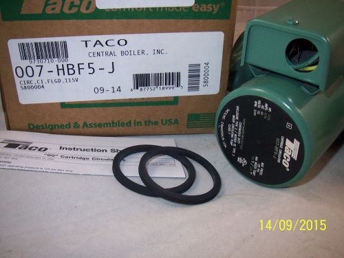 Taco model 007 hbf-5 cast iron bronze cartridge circulator pump - 1/25 hp for sale