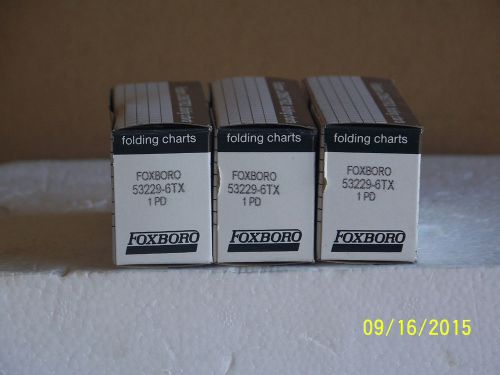 6 FanFold Packs Graphic Controls FoxBoro 53229-6TX Fan Fold Chart Paper