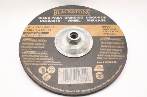 Blackstone Cutting/Grinding Wheel 0803443 9&#034;x1/4&#034;x5/8&#034;-11 6600 RPM Long Life