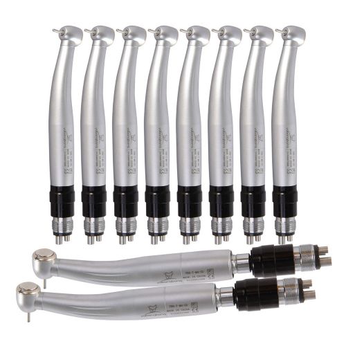 10pc dental high speed handpiece push button 4h coupler nsk large torque head for sale