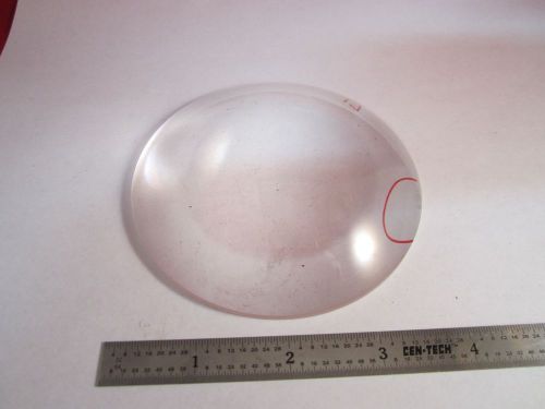 OPTICAL GLASS CONVEX CONCAVE LENS [chipped on edge] LASER OPTICS BIN#C6-7-B