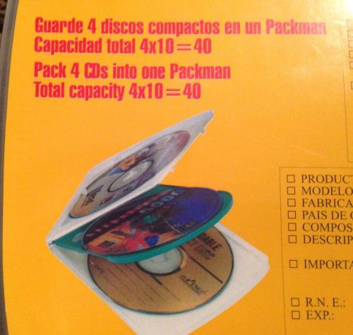 Pengo 4 in 1 CD jewel cases. Each case holds 4 disc. Multicolor pack of 10 cases