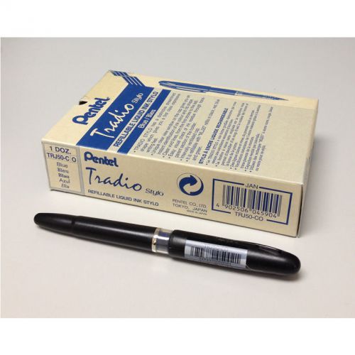Pentel TRJ50 Tradio Stylo Fountain Pen Bulk Pack (12pcs) - Blue Ink