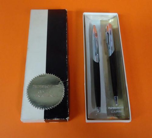 Vintage Paper Mate Capri Pen + Pencil set w/ Original Box