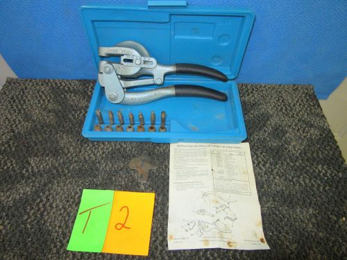 ROPER WHITNEY NUMBER # 5 JR HAND PUNCH DIE SET KIT GASKET STEEL METAL HOLE USED