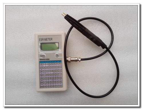 Lcd digital capacitor esr tester internal resistance meter test in circuit +clip for sale