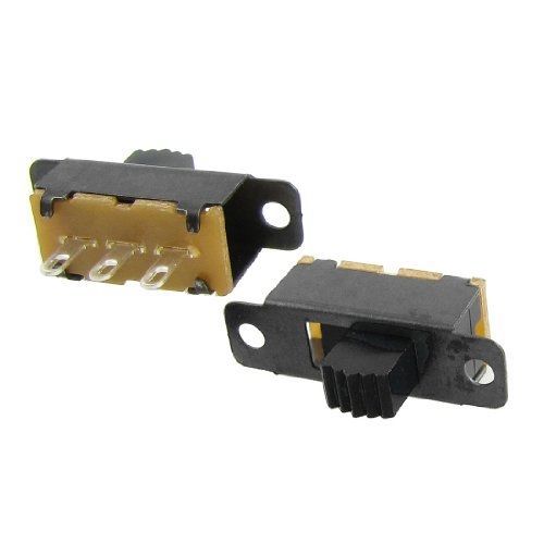 20 Pcs DC 50V 0.5A 3 Solder Lug Pin 2 Position SPDT 1P2T Mini Panel Slide Switch