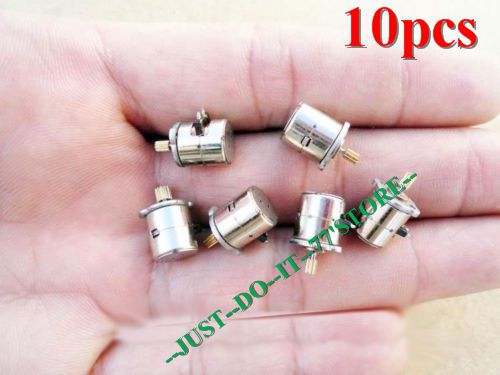 10pcs miniature 8x9.5mm Two-phase four-wire stepper motor with copper gear