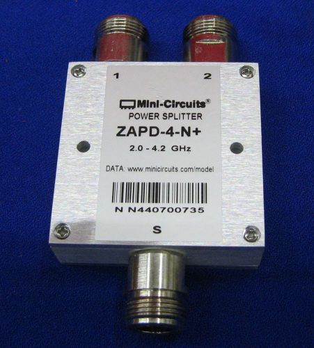 Mini-circuits power splitter zapd-4-n+ 2.0-4.2 ghz for sale