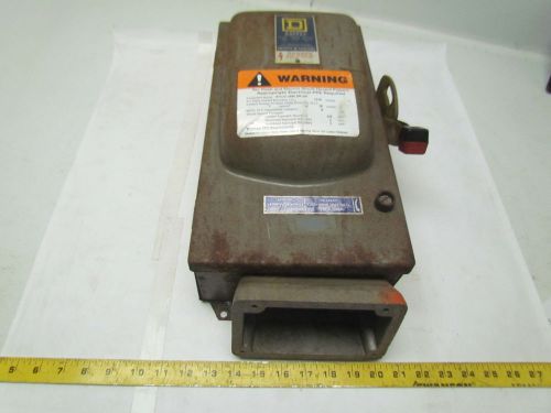 Square D H362AWC Ser D1 60amp 600VAC FusibleDisconnect Safety Switch