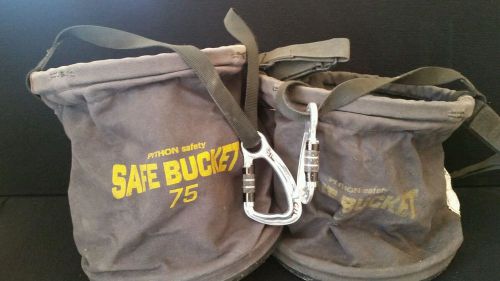 Lot of 2 Python safety safe bucket #75 a way to hold tools used