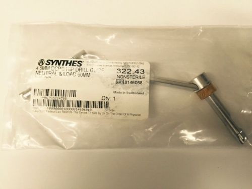 Synthes 322.43  4.5mm DCP Hip Drill Guide - Neutral &amp; Load / 60mm Free Ship