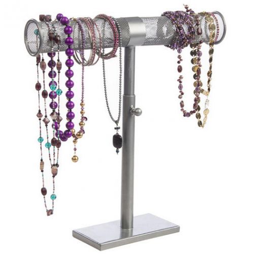 14.3&#034; x 3.4&#034;, Height Adjustable 12-16.3&#034; Jewelry Display for Bracelets, Chains &amp;