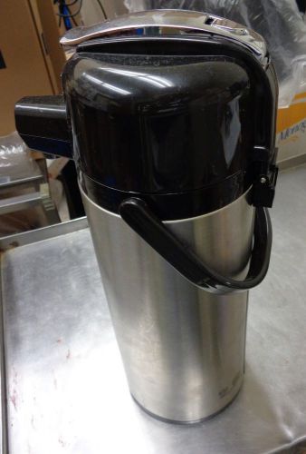 COFFEE AIRPOT / DISPENSER by SERVICE IDEAS, Used, 2.5 L, Stainless