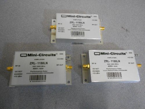 Mini-Circuits SMA ZRL-1150LN Low Noise Amplifier (Lot of 9)