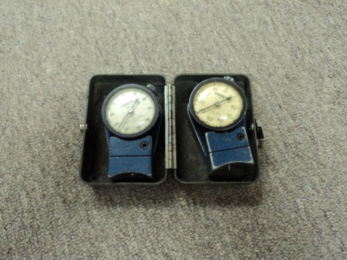 (2) antique AMES Gages, 1 working, 1 not working w 1 case  MODEL #102