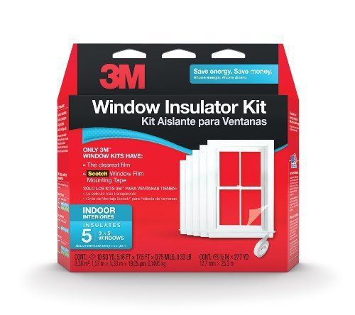 3M Window Insulator Kit Indoor Insulation Shrink Film Clear FREE SHIPPING