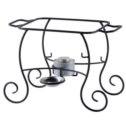 Choice Wrought Iron Half Size Black Chafer Chafing Dish Stand