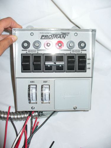 NEW Reliance 6 Circuit Manual Portable Generator Power Transfer Switch Protran