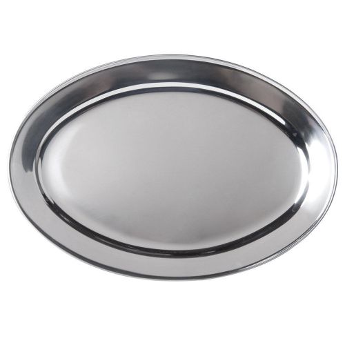 25 7/8&#034; x 18&#034; Oval Stainless Steel Platter