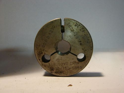 9/16 - 18 unf - 3a thread ring gage lot 57 for sale