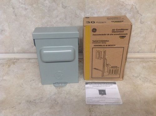 NEW General Electric 30 Amp Air Conditioner Disconnect TF30RCP Fusible