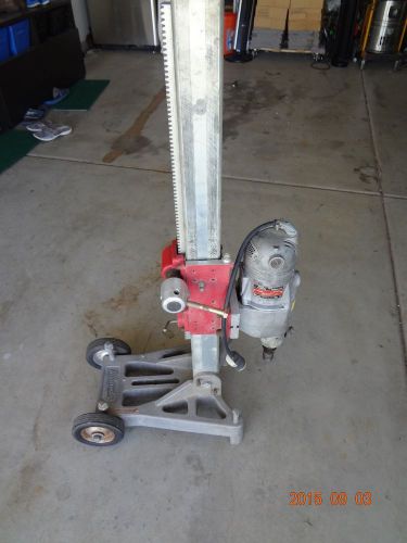MILWAUKEE CORE DRILL RIG  120V WORKS GREAT 4029 drill 4130 stand diamond boring