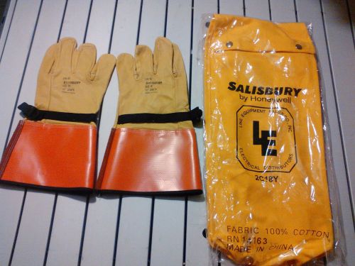 Salisbury Leather Protectors Gloves With Storage Bag